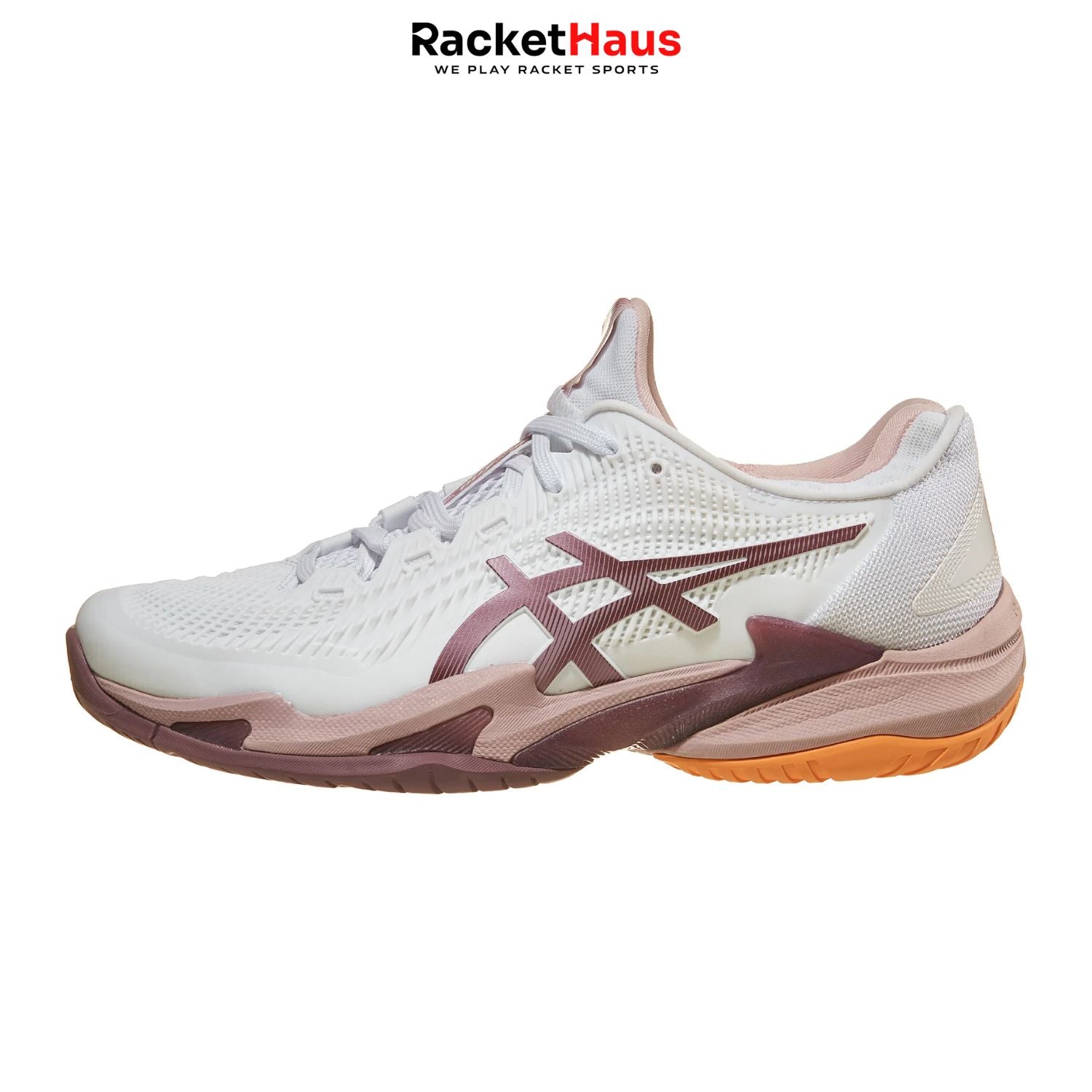 Asics Court FF3 Womens White/Watershed Rose