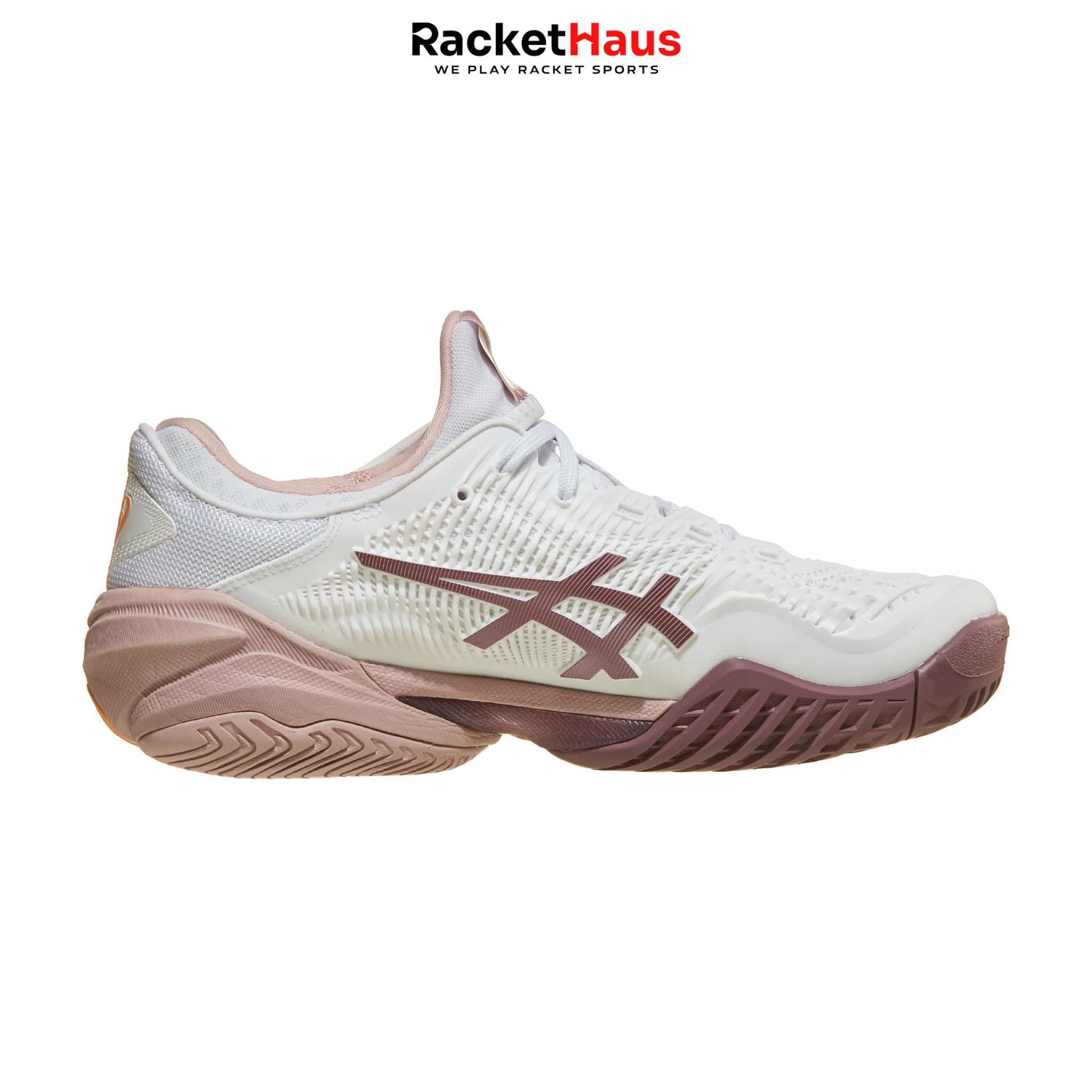 Asics Court FF3 Womens White/Watershed Rose