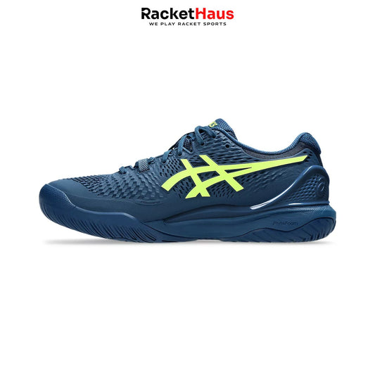 Asics Gel Resolution 9 Mens Mako Blue/Safety Yellow (Wide)